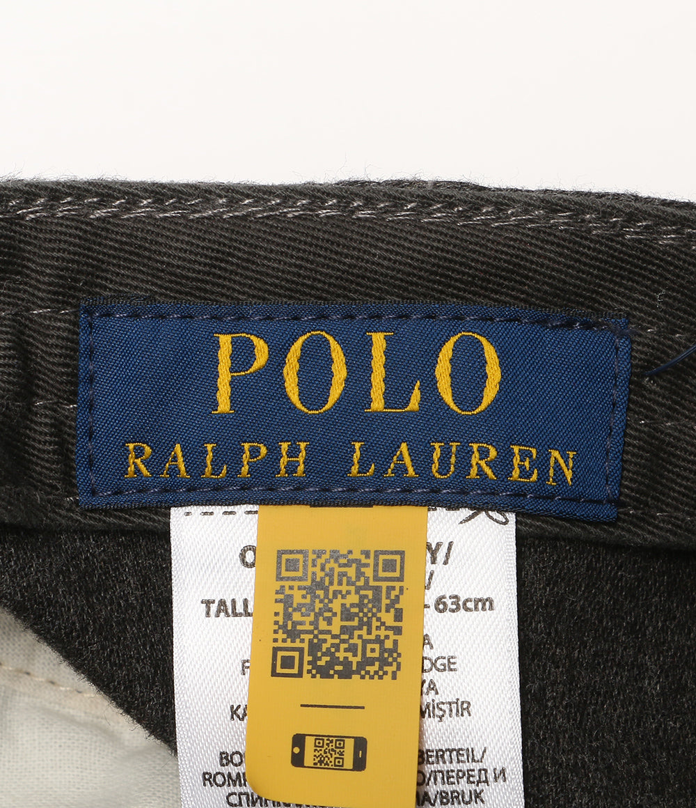 POLO RALPH LAUREN ブラッシュド シャモア ボール キャップ グレー