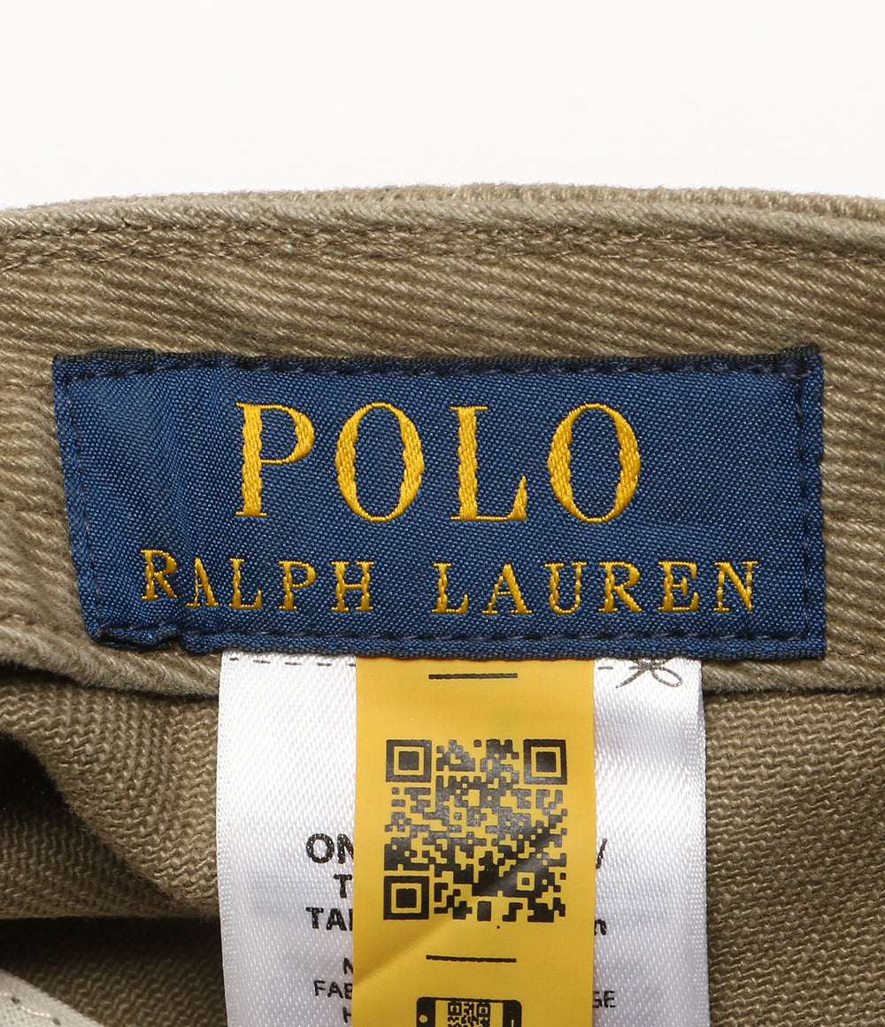 美品 POLO RALPH LAUREN ウォッシュド ツイル ボール キャップ オリーブ メンズ SIZE O/S ポロ・ラルフローレン