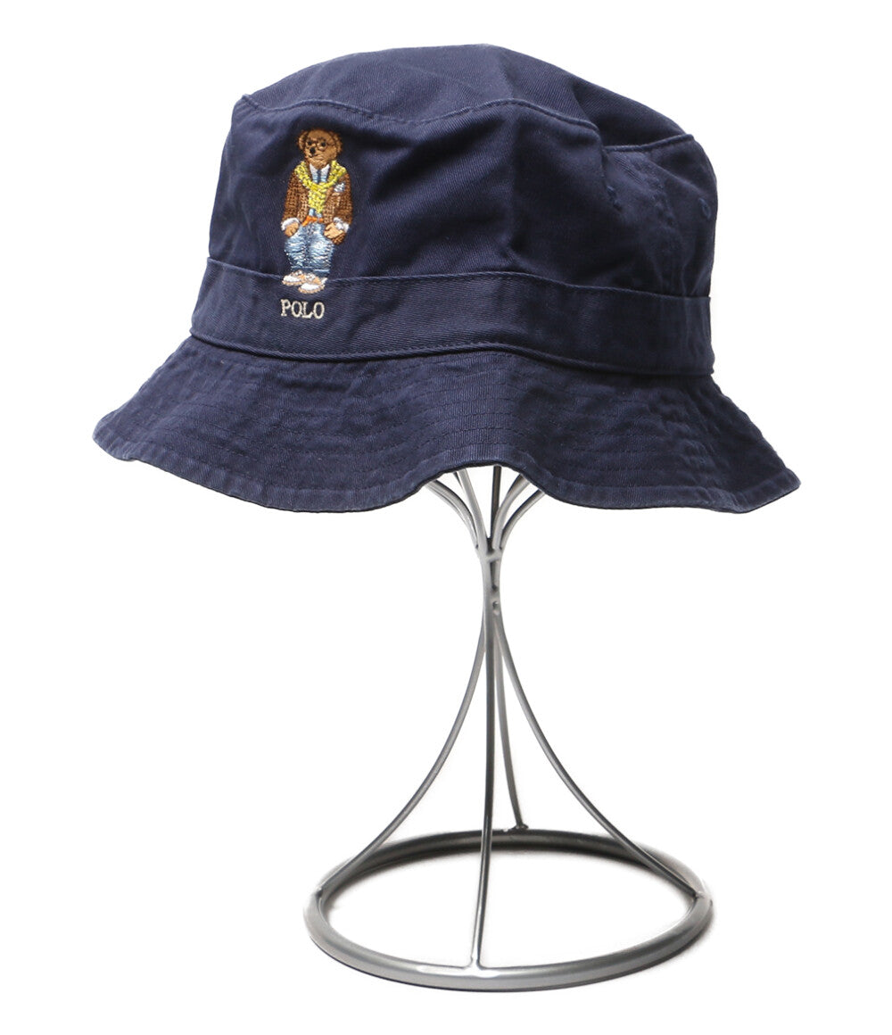 美品 POLO RALPH LAUREN POLOベア ツイル バケット ハット グリーン