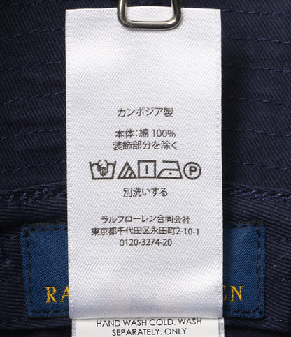 美品 POLO RALPH LAUREN POLO ベア ツイル バケット ハット NAVY メンズ SIZE L/XL ポロ・ラルフローレン