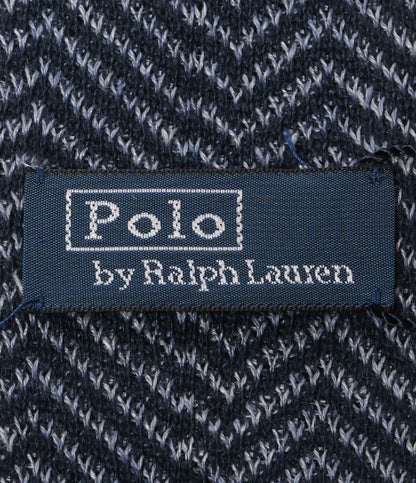 美品 POLO RALPH LAUREN ニット リネン ネクタイ 柄 メンズ ポロ・ラルフローレン