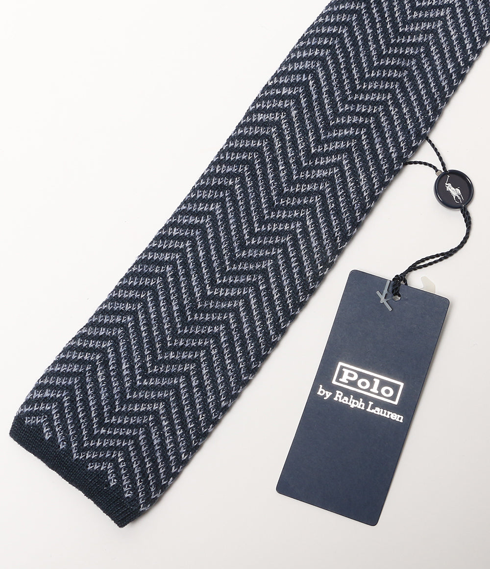 美品 POLO RALPH LAUREN ニット リネン ネクタイ 柄 メンズ ポロ・ラルフローレン