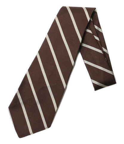 美品 POLO RALPH LAUREN ネクタイ ヴィンテージインスパイアード ストライプ ブラウン メンズ ポロ・ラルフローレン