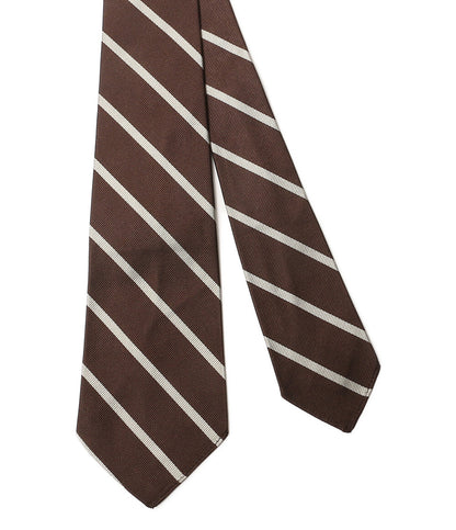 美品 POLO RALPH LAUREN ネクタイ ヴィンテージインスパイアード ストライプ ブラウン メンズ ポロ・ラルフローレン