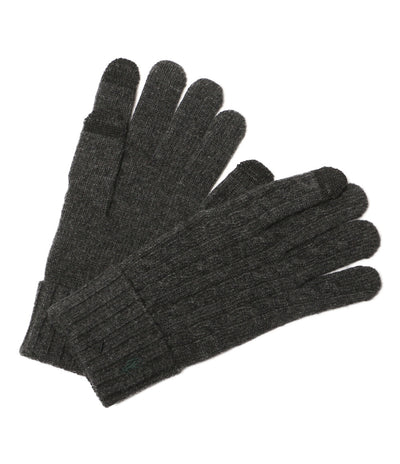 美品 POLO RALPH LAUREN 手袋 ケーブル チャコールグレー タッチパネル レディース SIZE O/S ポロ・ラルフローレン