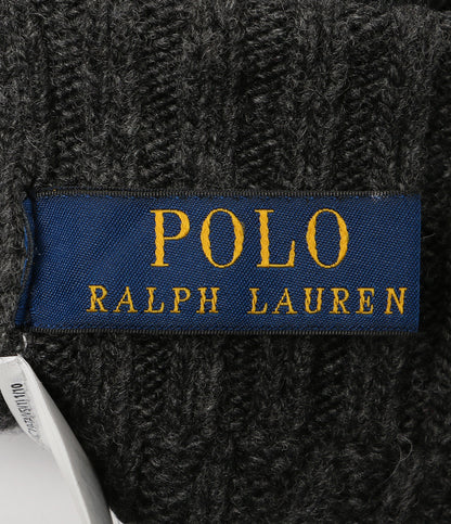 美品 POLO RALPH LAUREN 手袋 ケーブル チャコールグレー タッチパネル レディース SIZE O/S ポロ・ラルフローレン