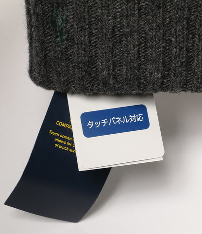 美品 POLO RALPH LAUREN 手袋 ケーブル チャコールグレー タッチパネル レディース SIZE O/S ポロ・ラルフローレン