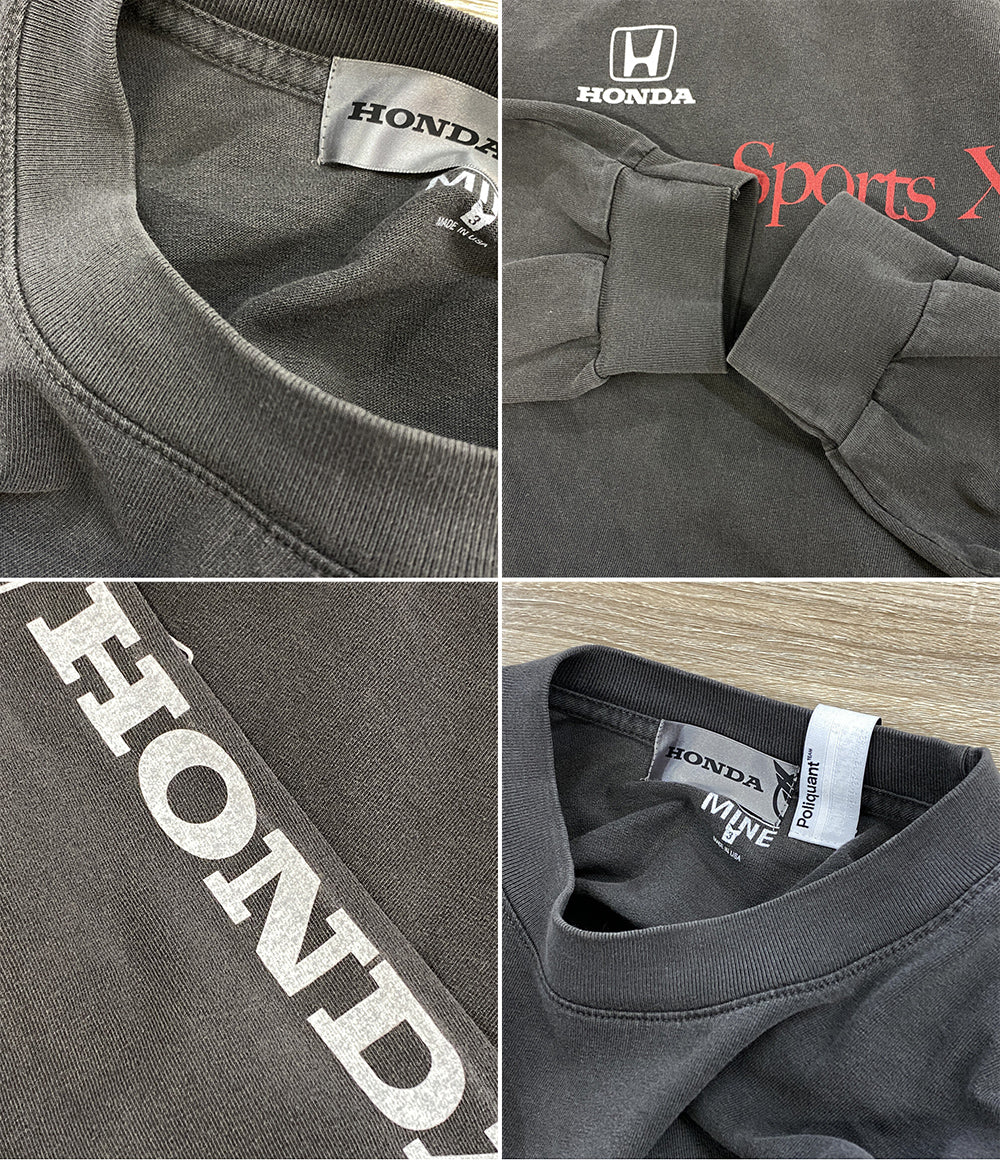 Poliquant×HONDA ポリクアント ホンダ 長袖Ｔシャツ THE NEW SPORTS X 1990 L S TEE メンズ SIZE 3