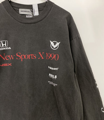 Poliquant×HONDA ポリクアント ホンダ 長袖Ｔシャツ THE NEW SPORTS X 1990 L S TEE メンズ SIZE 3