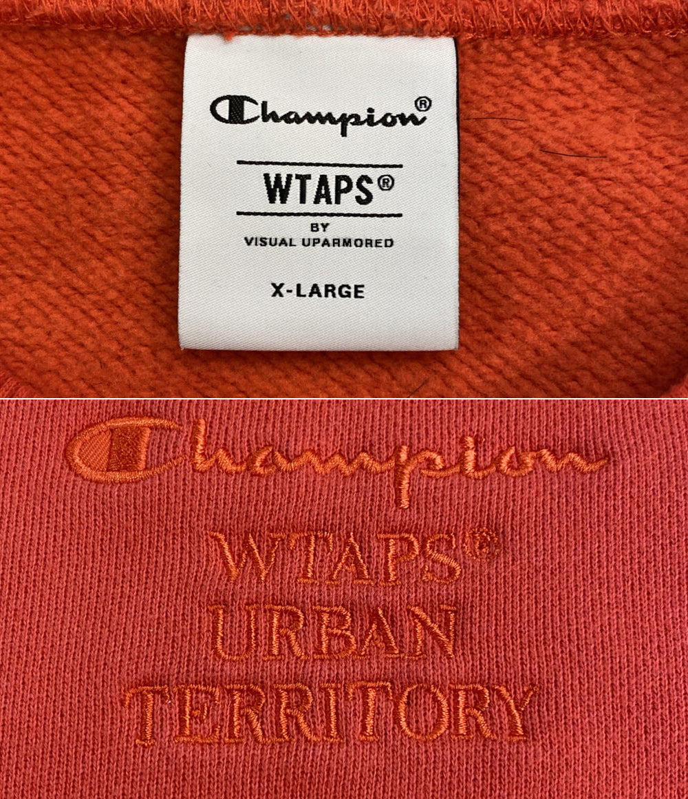 Champion×WTAPS ダブルタップス スウェット ACADEMY CREW オレンジ C8-Z018 メンズ SIZE XL チャンピオン