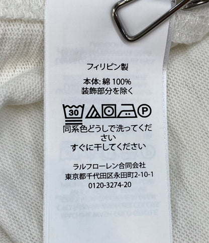 美品 POLO RALPH LAUREN 長袖ポロシャツ CLASSIC FIT JERSEY GRAPHIC RUGBY WHITE メンズ SIZE L ポロ・ラルフローレン