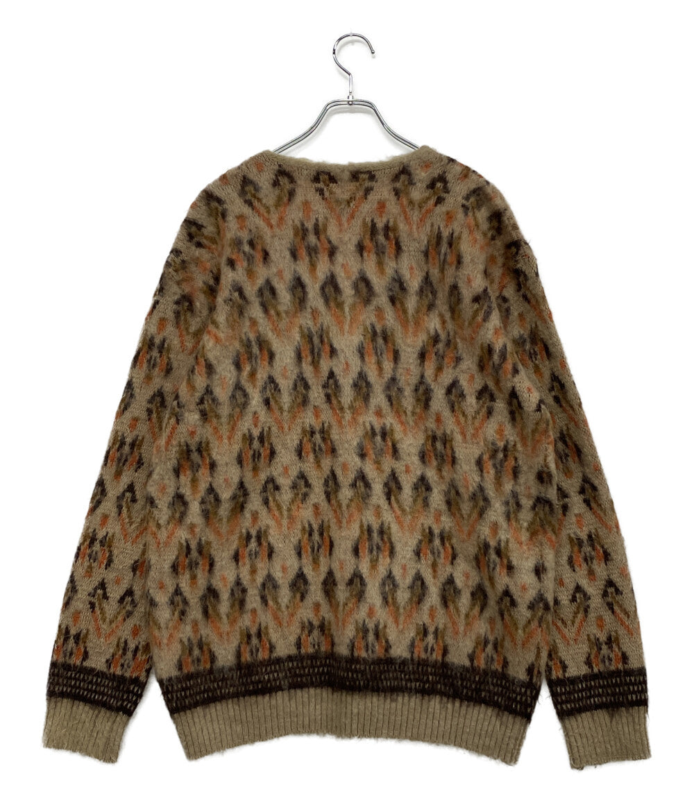 NEEDLES モヘヤカーディガン 総柄 HM270 メンズ SIZE XL ニードルズ