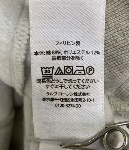 美品 POLO RALPH LAUREN 半袖スウェット USA FLEECE SHORT SLEEVE SWEAT GRAY メンズ SIZE L ポロ・ラルフローレン