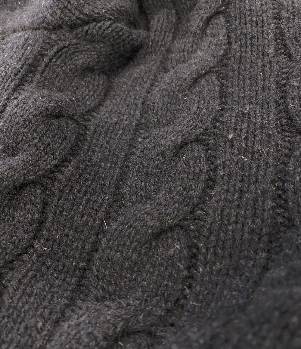 POLO RALPH LAUREN Vネックニット CABLE KNIT WOOL CASHMERE CRICKET メンズ SIZE L ポロ・ラルフローレン