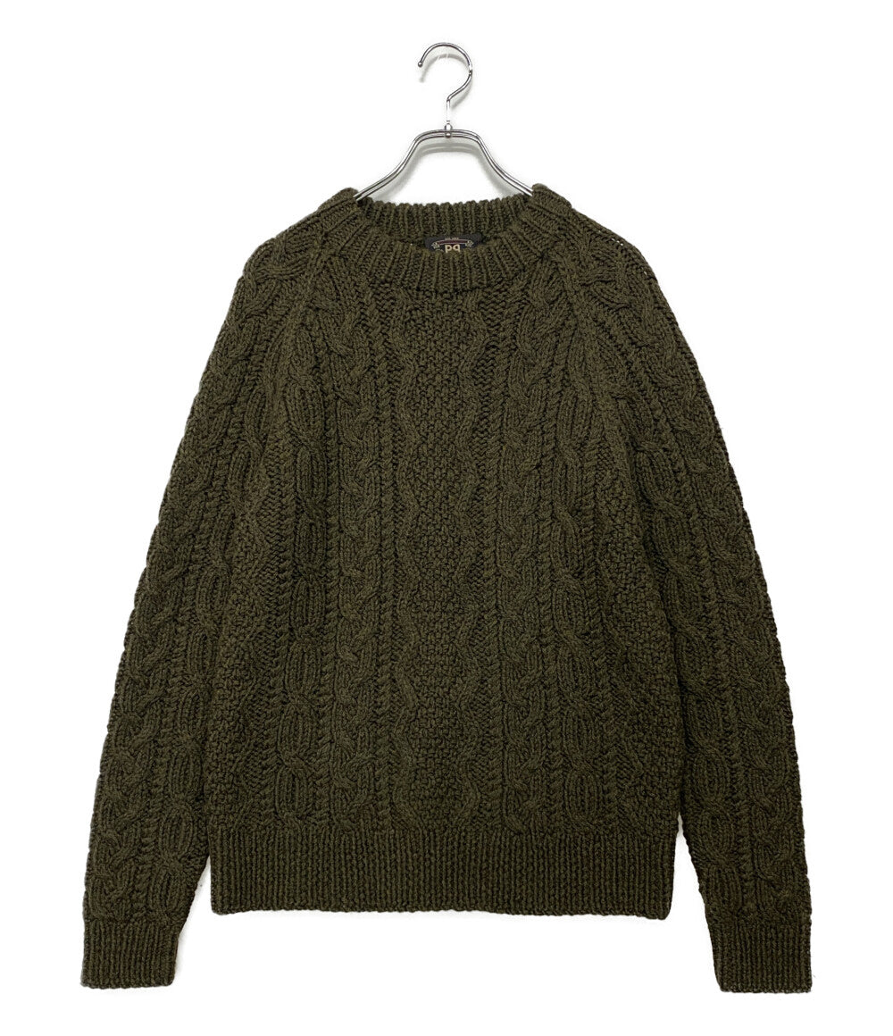RRL RALPH LAUREN 丸首ニット セーター オールド フィッシャーマン メンズ SIZE M ダブルアールエル