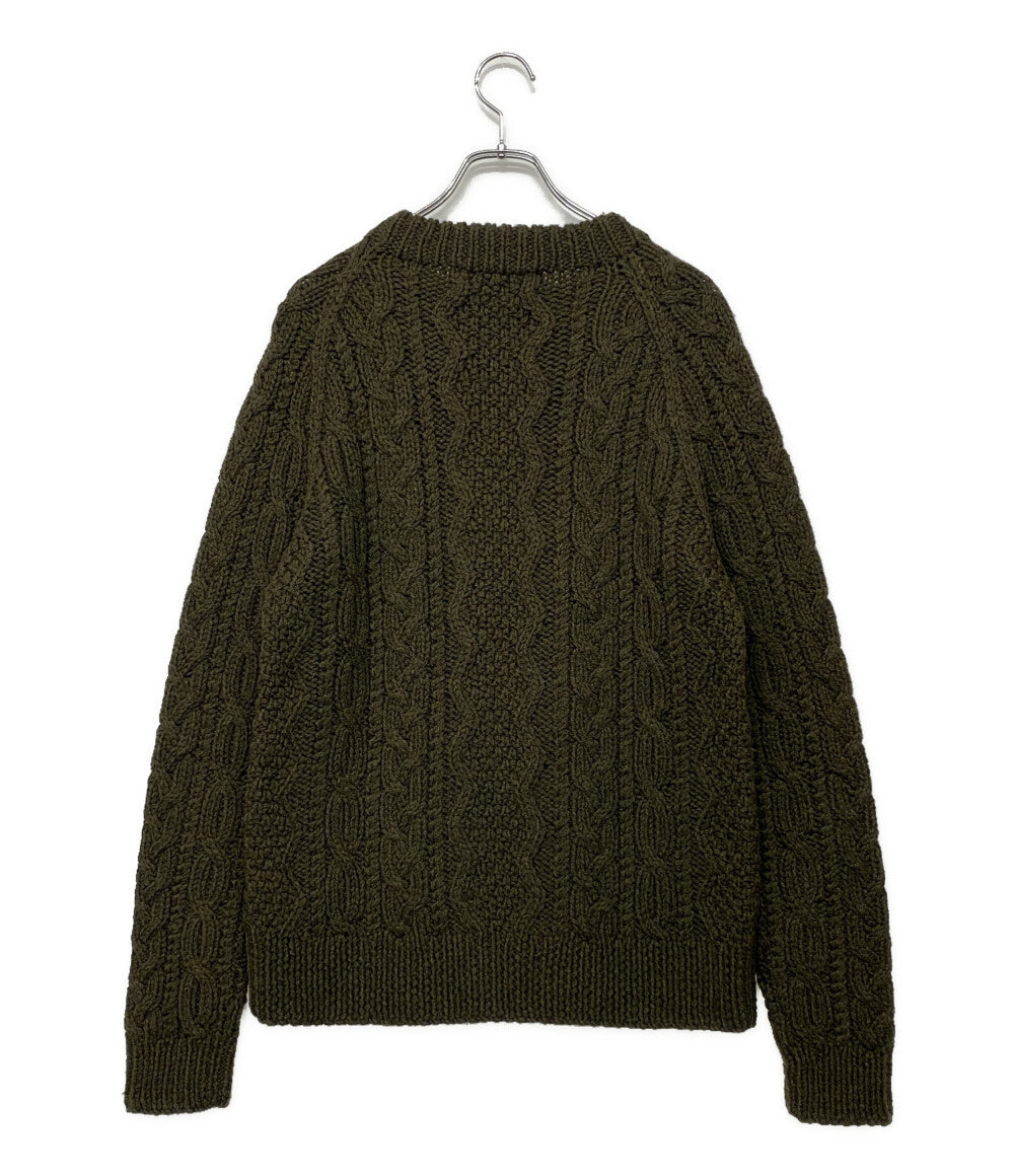 RRL RALPH LAUREN 丸首ニット セーター オールド フィッシャーマン メンズ SIZE M ダブルアールエル