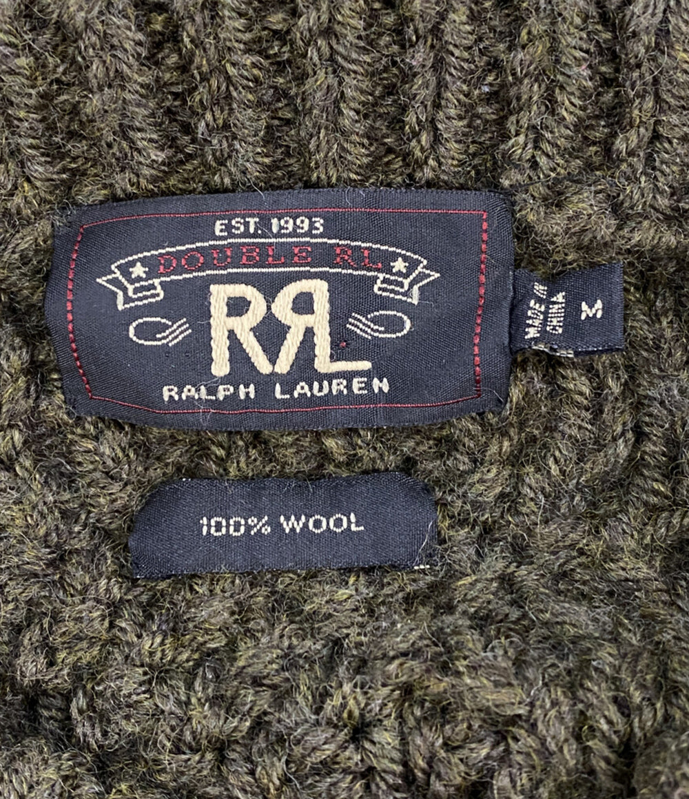RRL RALPH LAUREN 丸首ニット セーター オールド フィッシャーマン メンズ SIZE M ダブルアールエル