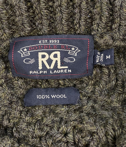 RRL RALPH LAUREN 丸首ニット セーター オールド フィッシャーマン メンズ SIZE M ダブルアールエル
