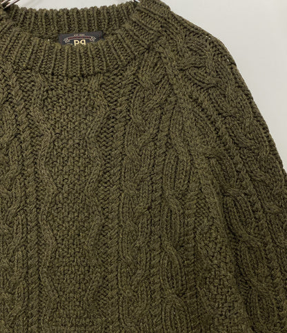 RRL RALPH LAUREN 丸首ニット セーター オールド フィッシャーマン メンズ SIZE M ダブルアールエル