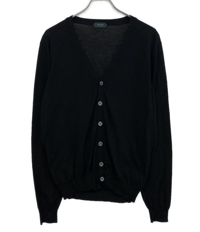 美品 ZANONE カーディガン flexwool ブラック イタリア製 メンズ SIZE 48 ザノーネ