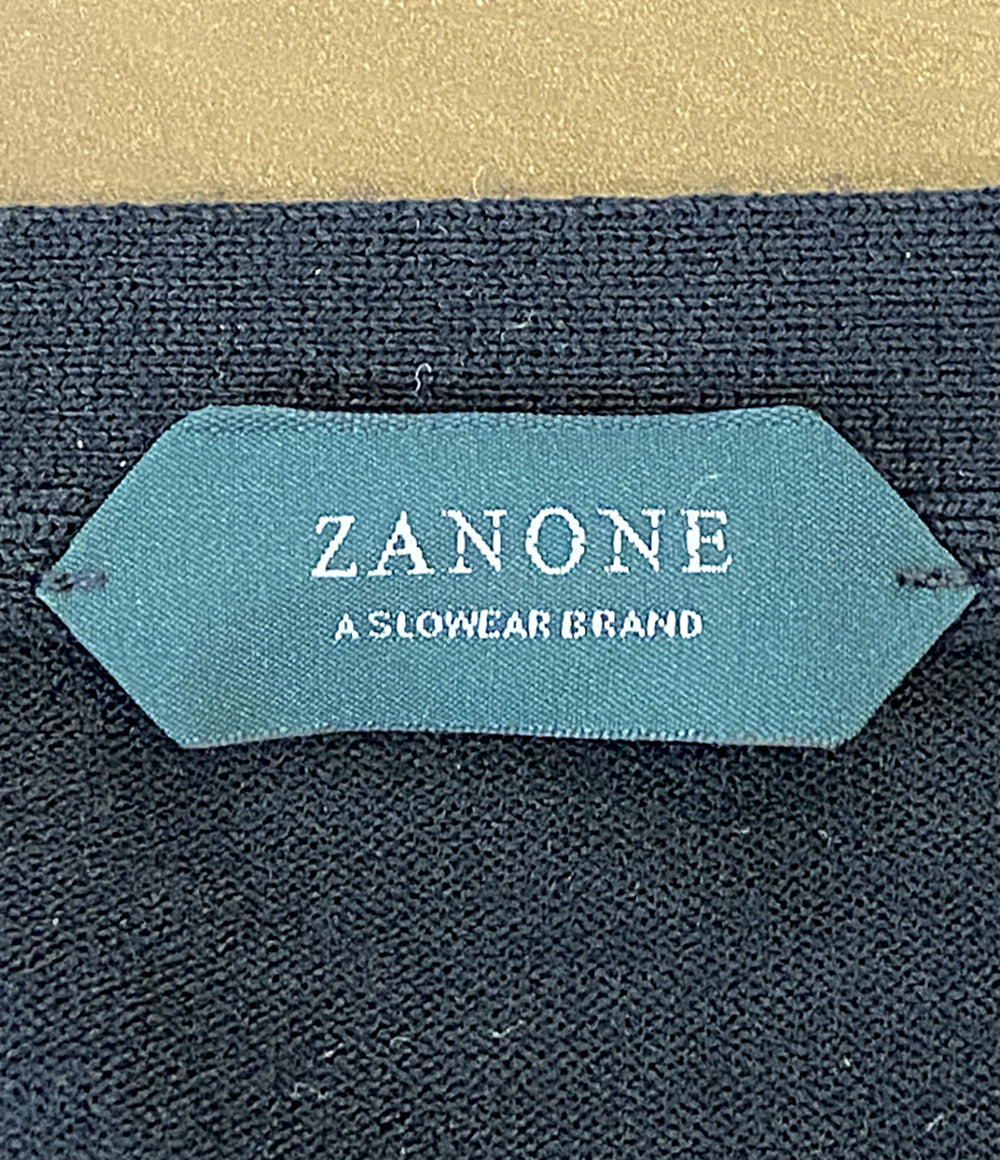 美品 ZANONE カーディガン flexwool ブラック イタリア製 メンズ SIZE 48 ザノーネ