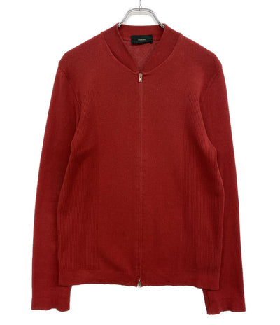 ZANONE カーディガン フルジップ レッド イタリア製 116-91-0050 メンズ SIZE 48 ザノーネ
