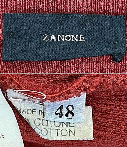 ZANONE カーディガン フルジップ レッド イタリア製 116-91-0050 メンズ SIZE 48 ザノーネ