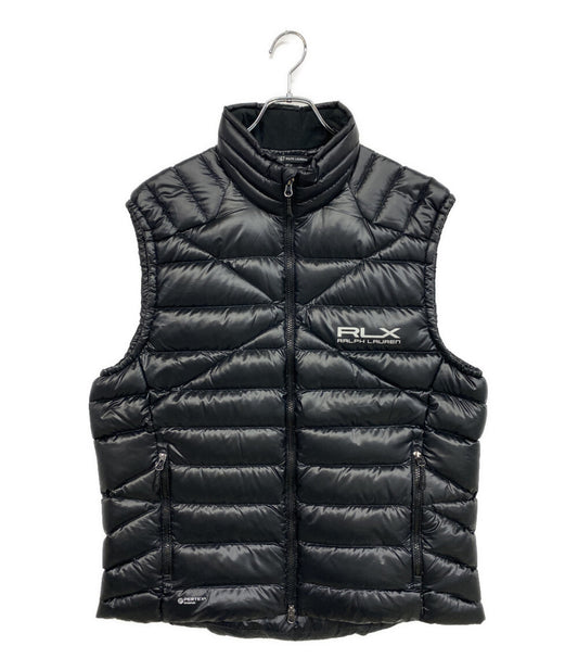 美品 RLX RALPH LAUREN ダウンベスト WATER-REPELLENT DOWN VEST BLK 784912029001 メンズ SIZE L アールエルエックス ラルフローレン