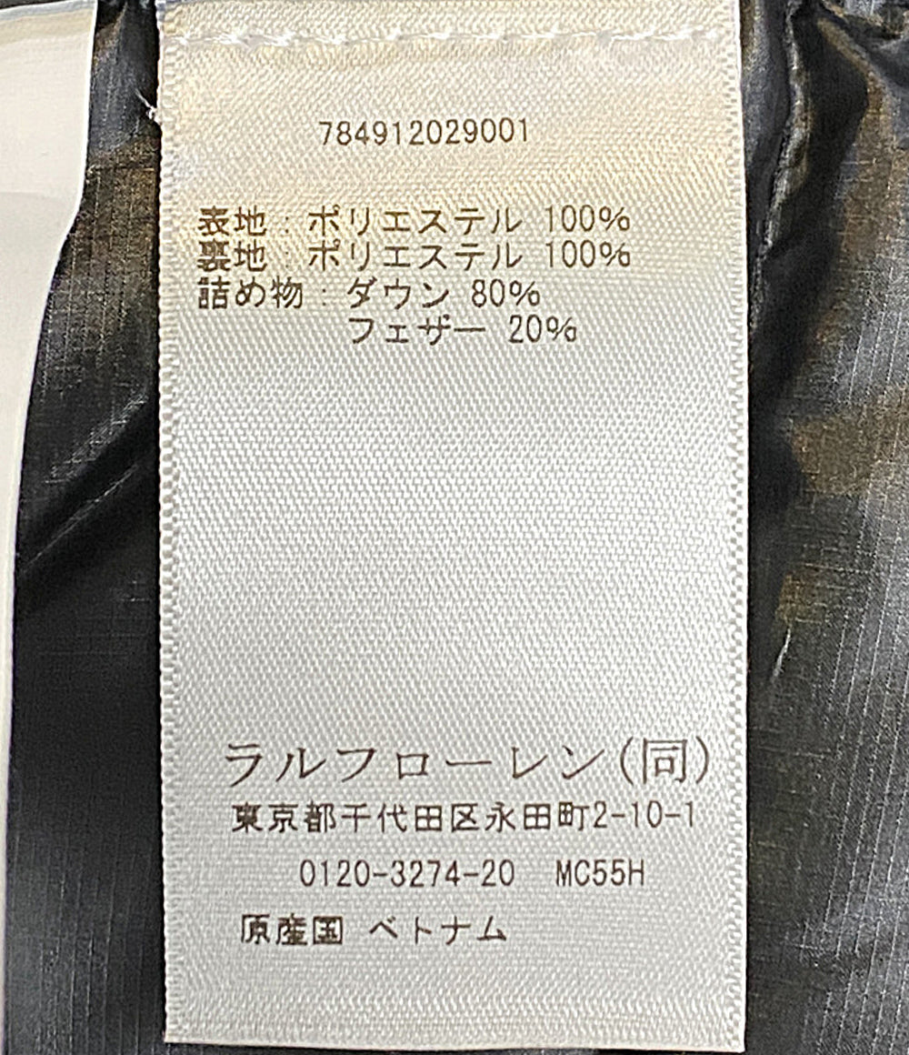 美品 RLX RALPH LAUREN ダウンベスト WATER-REPELLENT DOWN VEST BLK 784912029001 メンズ SIZE L アールエルエックス ラルフローレン