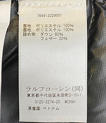 美品 RLX RALPH LAUREN ダウンベスト WATER-REPELLENT DOWN VEST BLK 784912029001 メンズ SIZE L アールエルエックス ラルフローレン