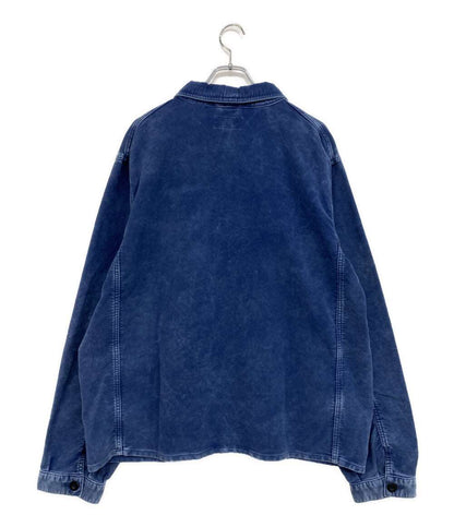 美品 POLO RALPH LAUREN カバーオール MOLESKIN UTILITY JACKET NAVY メンズ SIZE L ポロ・ラルフローレン