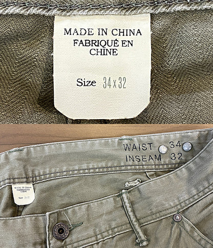 RRL RALPH LAUREN ラルフローレン パンツ ダメージ加工 メンズ SIZE 34×32 ダブルアールエル
