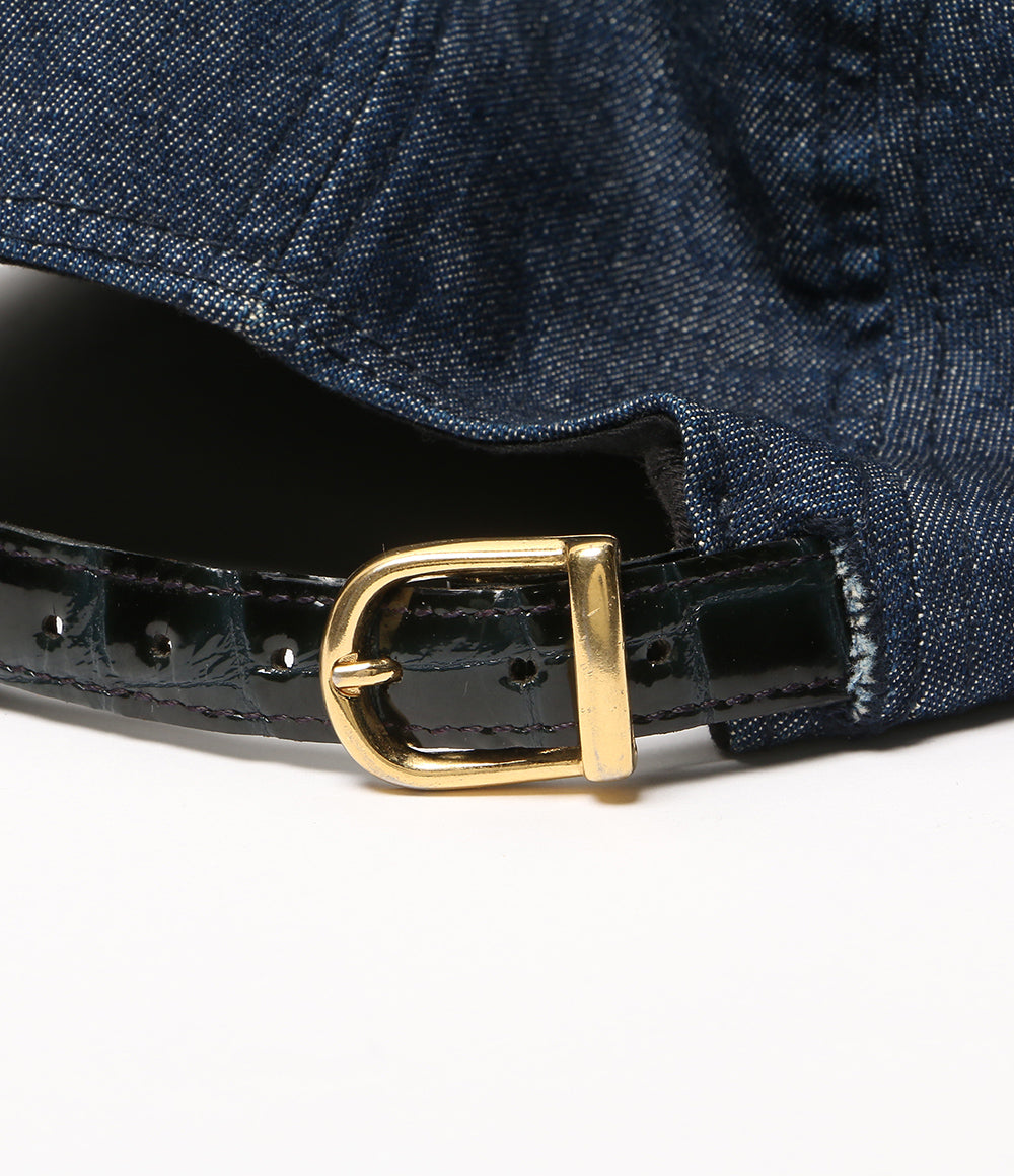 Supreme キャップ Croc Strap Camp Cap インディゴ アイレット メンズ SIZE - シュプリーム