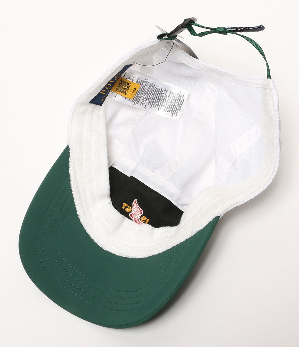 美品 POLO RALPH LAUREN キャップ PRL RUNNING CLUB メッシュドパネル GREEN メンズ ポロ・ラルフローレン