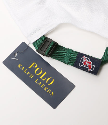 美品 POLO RALPH LAUREN キャップ PRL RUNNING CLUB メッシュドパネル GREEN メンズ ポロ・ラルフローレン