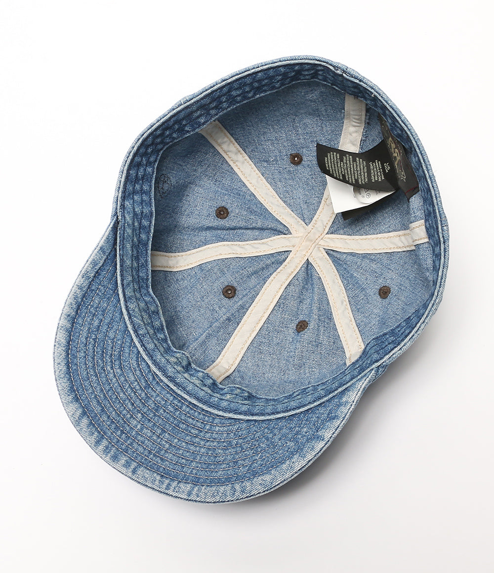 RRL RALPH LAUREN キャップ DENIM SERVICE CAP MILITARY メンズ SIZE L ダブルアールエル