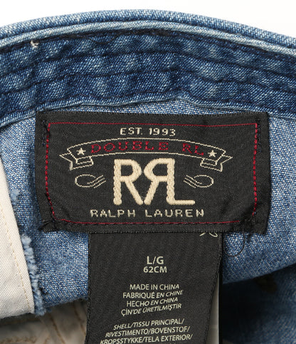 RRL RALPH LAUREN キャップ DENIM SERVICE CAP MILITARY メンズ SIZE L ダブルアールエル