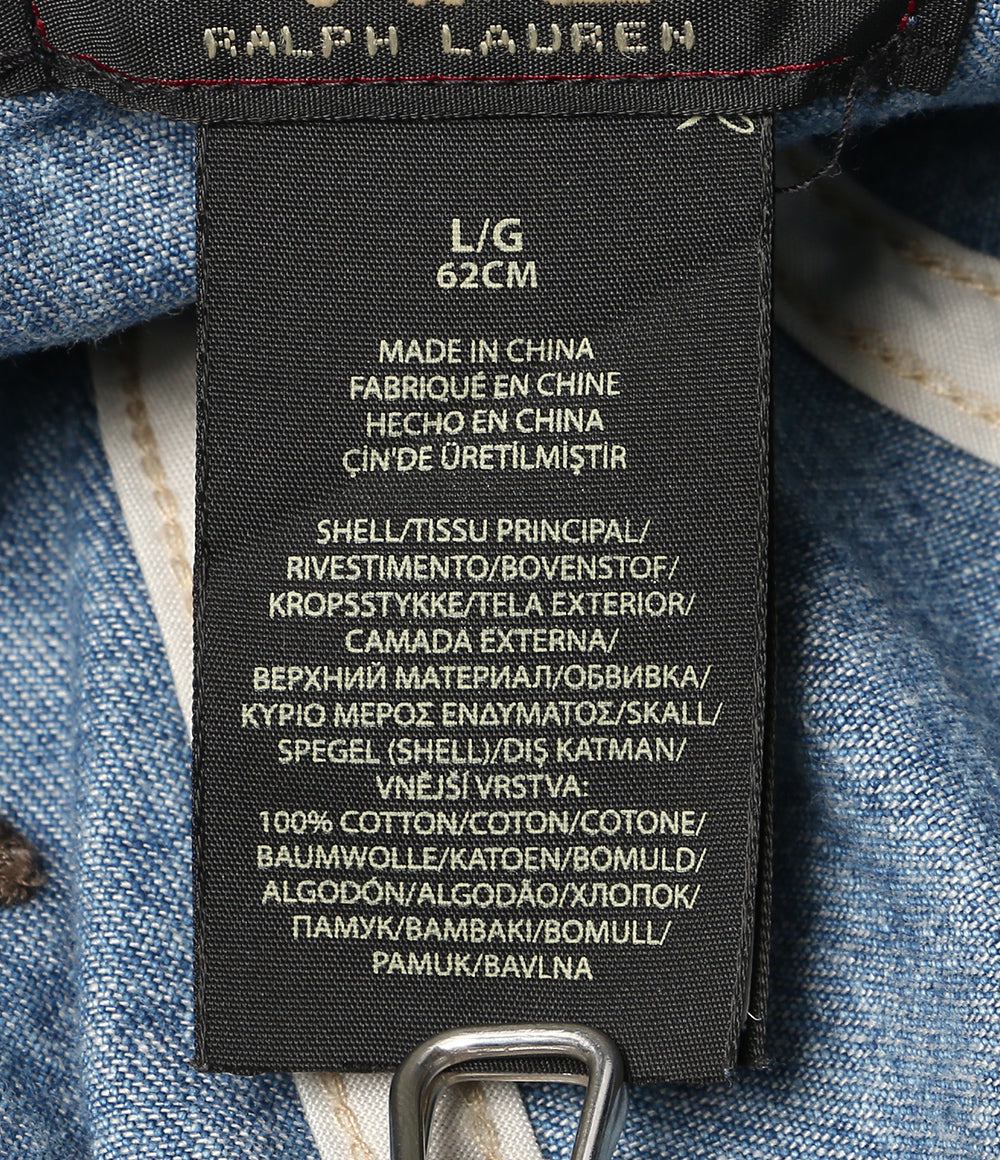 RRL RALPH LAUREN キャップ DENIM SERVICE CAP MILITARY メンズ SIZE L ダブルアールエル