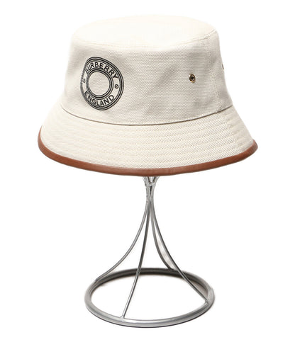 美品 BURBERRY ハット Archway Logo Applique Bucket Hat レディース SIZE L バーバリー
