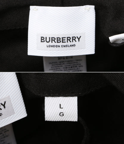 美品 BURBERRY ハット Archway Logo Applique Bucket Hat レディース SIZE L バーバリー