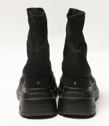 YELLO イエロ ブーツ TOKYO BLACK MID SNEAKER SHORT BOOTS レディース SIZE XL