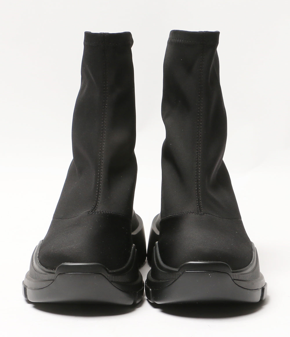 YELLO イエロ ブーツ TOKYO BLACK MID SNEAKER SHORT BOOTS レディース