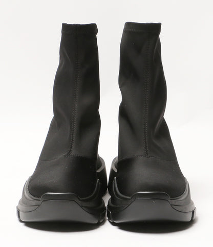 YELLO イエロ ブーツ TOKYO BLACK MID SNEAKER SHORT BOOTS レディース SIZE XL