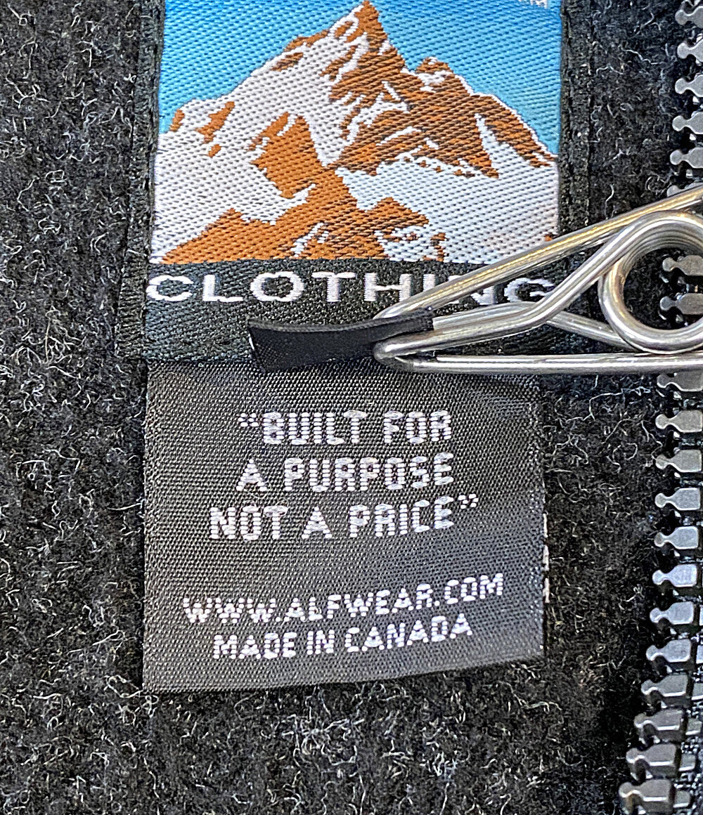 alf アルフ フリース ジャケット CANADA製 チャコール 90s メンズ SIZE S