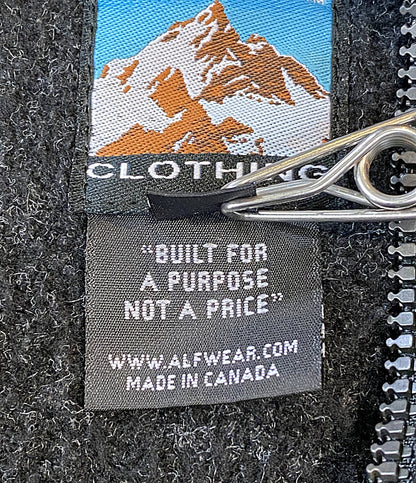 alf アルフ フリース ジャケット CANADA製 チャコール 90s メンズ SIZE S