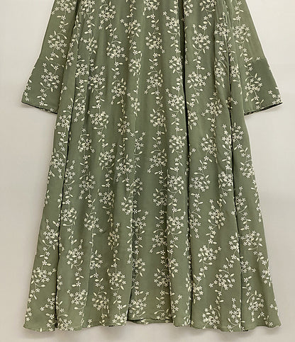 CLANE ストライプフラワーエンブロイダリーワンピース 11112-5072 レディース SIZE - クラネ