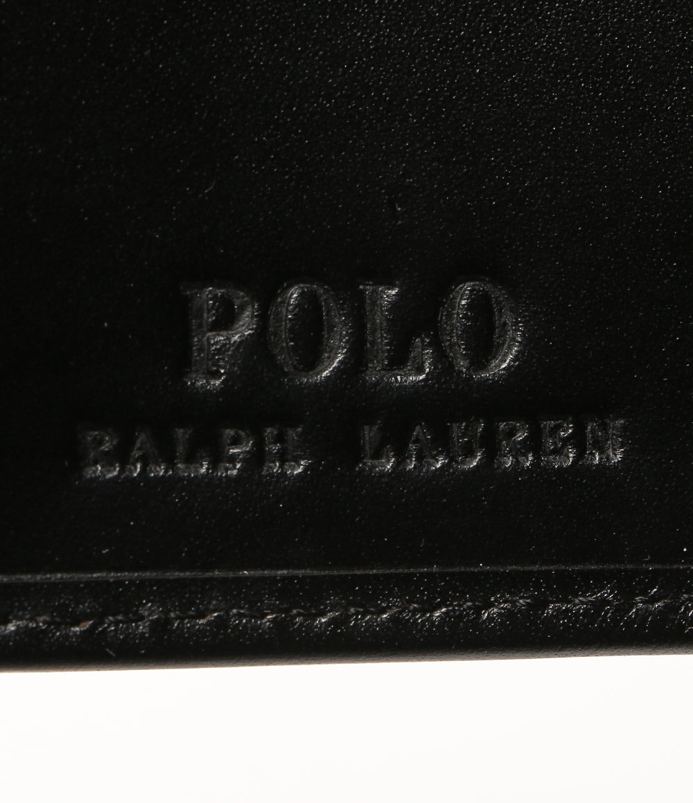 POLO RALPH LAUREN 二つ折り財布 ビッグポニー カーフレザー ブラック メンズ ポロ・ラルフローレン