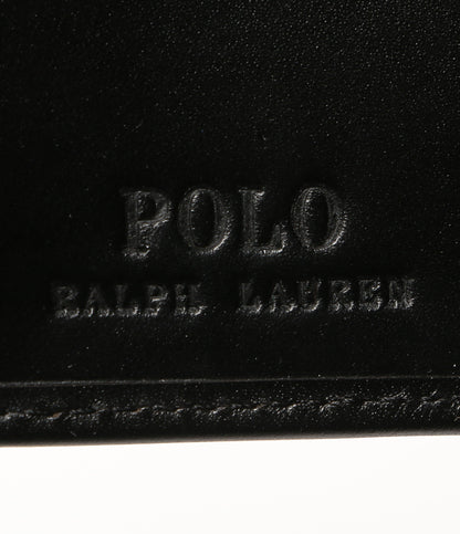 POLO RALPH LAUREN 二つ折り財布 ビッグポニー カーフレザー ブラック メンズ ポロ・ラルフローレン