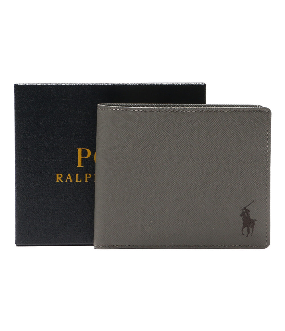 美品 POLO RALPH LAUREN 二つ折り財布 サフィアーノ レザー ビル