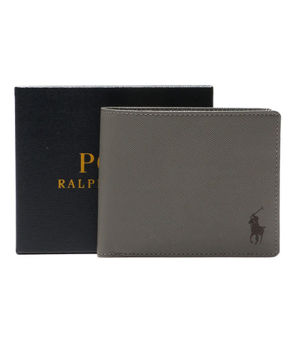 美品 POLO RALPH LAUREN 二つ折り財布 サフィアーノ レザー ビルフォールド コイン ウェレット メンズ ポロ・ラルフローレン